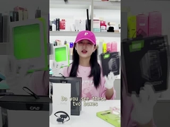 Caixa de papel feita sob encomenda do fone de ouvido colorido que empacota com a janela clara do PVC