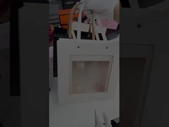 Embalagem de caixa de presente de papelão dobrável personalizada com fita rígida