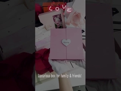 Caixa de casamento de papelão personalizada, caixa de presente de Natal com revestimento UV