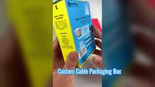 Caixa de embalagem de cabo USB C personalizada
