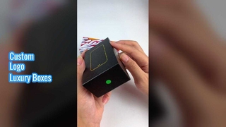 Fechamento magnético dobrável do logotipo feito sob encomenda luxuoso das caixas de presente