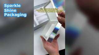 Embalagem personalizada de porta-joias holográficas de luxo