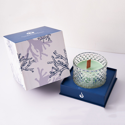 Caixa de velas de presente personalizada de papelão branco rígido Logotipo de luxo impresso