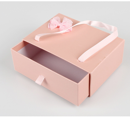 Punho feito sob encomenda de empacotamento da fita de Logo Drawer Gift Box With da caixa da roupa