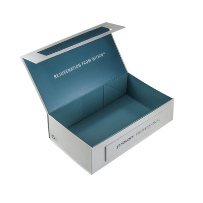 Encarregado do envio da correspondência magnético dobrado da caixa de presente do cartão 1200g com estilo do livro do fechamento da fita