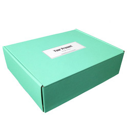 Impressão feita sob encomenda da caixa CMYK de Logo Blue Corrugated Cardboard Mailers