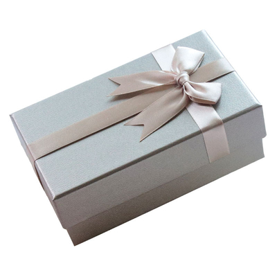 Tampa de empacotamento da caixa do presente dos cosméticos dos doces do perfume e caixa de presente baixa com Bowknot da fita