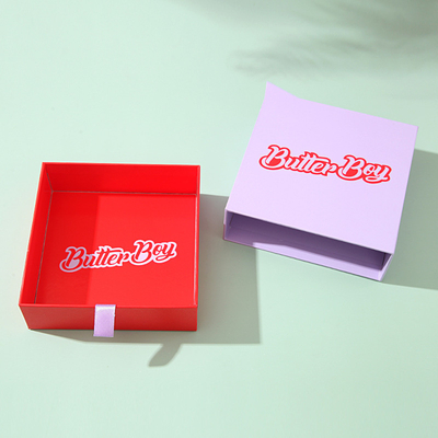 caixa de papel luxuosa da gaveta de Partone CMYK para o presente da colar da joia