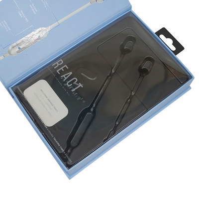 A caixa de empacotamento do fone de ouvido do papel do OEM com UV todo o tamanho está disponível