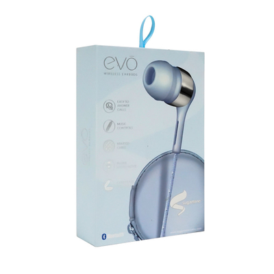 Caixa de papel feita sob encomenda do fone de ouvido colorido que empacota com a janela clara do PVC