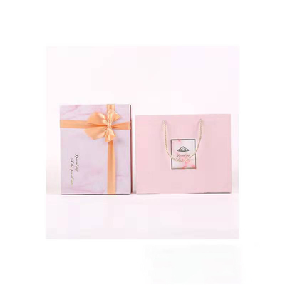 Caixa de empacotamento do presente de mármore cor-de-rosa do cartão para a tampa da composição do sutiã do roupa interior