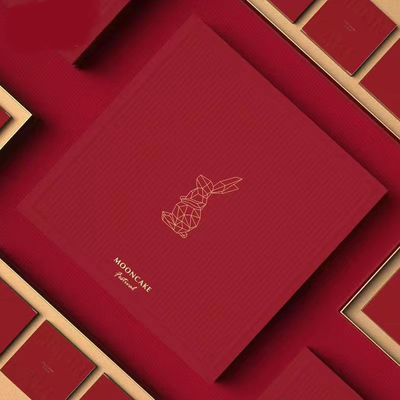 Do presente rígido do cartão do Mooncake impressão feita sob encomenda de empacotamento da caixa
