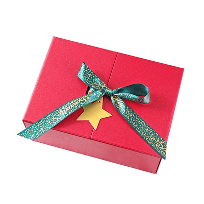 Do presente excelente do cartão do ano novo caixa vazia vermelha de empacotamento dos doces da caixa