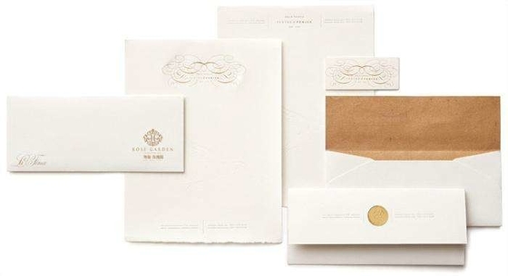 Cartão personalizado de convite de casamento Cartão de felicitação Cartão de agradecimento dobrável Cartão com envelope