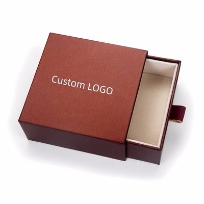 Caixa de presente de cartão personalizada Caixa de gaveta Necklace Bracelet Rings Jewelry Watch Packaging Boxes