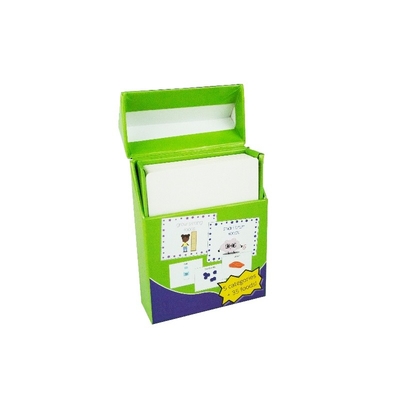 Caixas de presente personalizadas com logotipo para crianças Cartão Flash Educativo Embalagem Caixas de papel