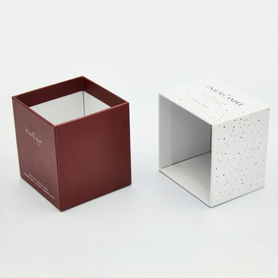 Impressão personalizada Design de cosméticos para cuidados com a pele Caixa de embalagem de frasco de vela Caixa de papel de embalagem de velas perfumadas