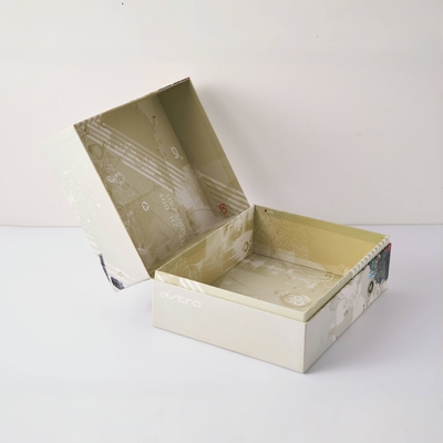 Embalagem de caixa de presente de papel rígido portátil ecológico com design leve