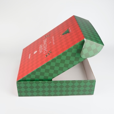 Atacado Logotipo personalizado de Natal Chocolate doces Embalagem de presentes Caixas de correio Caixa de papel ondulado Para presente de Natal