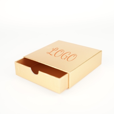 Caixa de caixote de ouro de luxo personalizada Caixa de papel de joalheria Embalagem Caixa de presente com logotipo
