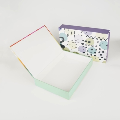 Caixa de papel de armazenamento de roupas reciclável e personalizada para impressão colorida
