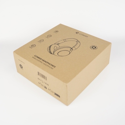 Embalagem de caixa de fones de ouvido Kraft Wireless Bluetooth Diodegradable para iPhone