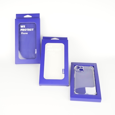 2025 New Design Custom Phone Case Box Packaging Slide Out Drawer Box com bandeja de papel para Iphone