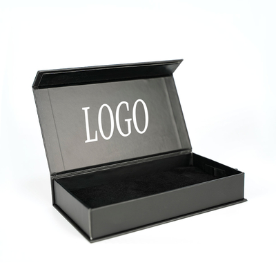 Caixas de papel de cartão preto de ímã personalizado Caixa de embalagem de caixa de telefone com logotipo