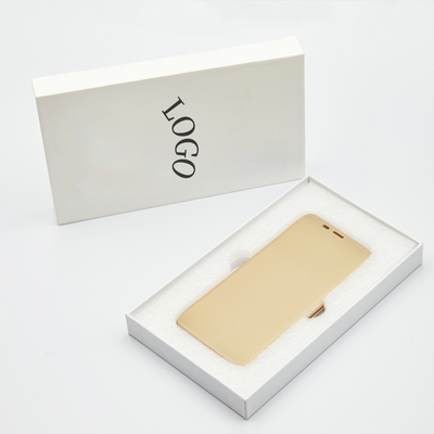 Caixa de embalagem de caixa de telefone rígido por atacado, Caixas de caixa de telefone personalizadas com bandejas de espuma de pérola