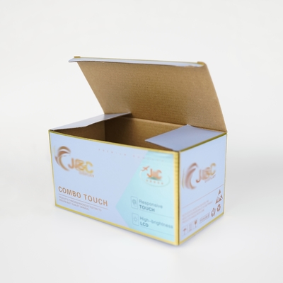 Caixa de correio de produtos eletrônicos de tamanho personalizado com logotipo e papel corrugado rígido