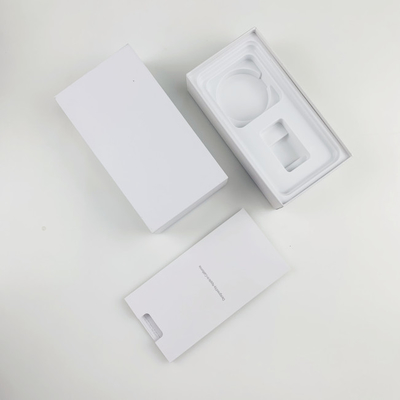 Logotipo personalizado Cobre e embalagem de caixa branca de base para smartphones da série iPhone