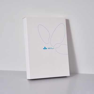 Customização de duas caixas de cartão para produtos eletrônicos embalagem 20x12x1,5cm cartão cinza e papel revestido com C2S
