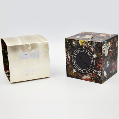 Caixas personalizadas com logotipo Ponto brilhante UV revestido Caixa de cuidados da pele Embalagem com manga