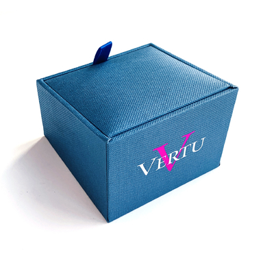Caixas de anéis personalizadas de luxo joias Set de couro Caixa de anel Pulseira Brinco Caixa de embalagem de presente com logotipo impresso