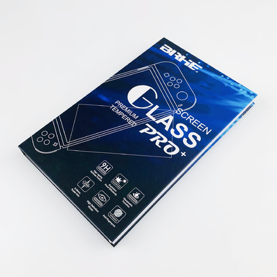 Logotipo personalizado Impressão Caixa de papel Caixa de embalagem Protector de tela de telefone digital Caixas de embalagem para protector de tela