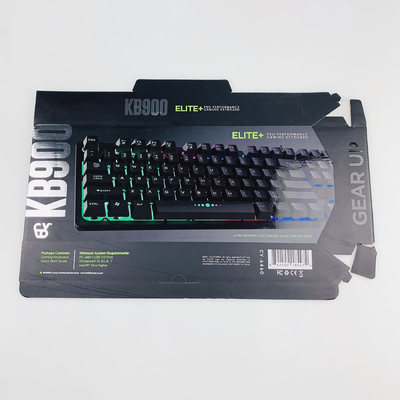 Logotipo personalizado Caixa de embalagem eletrônica Caixa de teclado Acessórios de computador Caixa de embalagem dobrável