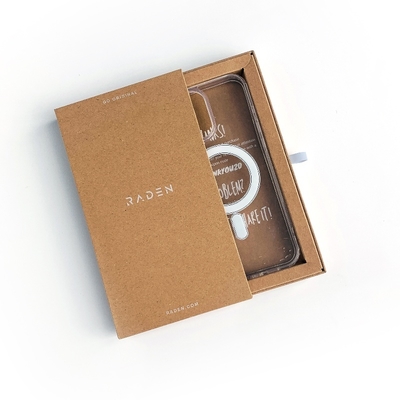 Logotipo personalizado caixa de embalagem de caixa de caixa de papel kraft para iPhone 17 com bandejas de papel
