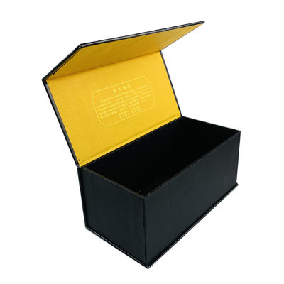 Caixa de presente de papelão ecológica personalizável Caixa de presente para cigarros Caixa de presente para garrafa de vinho Caixa de presente com tampa articulada Caixa rígida para festivais