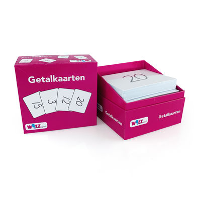 Cartas Flash AR com Números Personalizados, Jogo Divertido e Popular, com Embalagens de Caixas de Papel Personalizadas para Cartas de Jogar